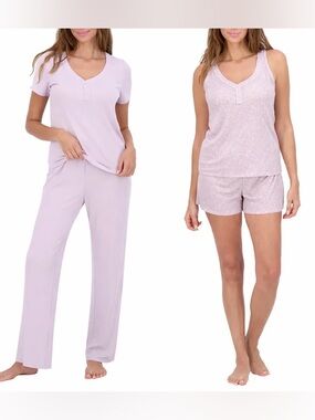 NWT Live2Lounge Women's Lavender Sleep Top and Pajama Set